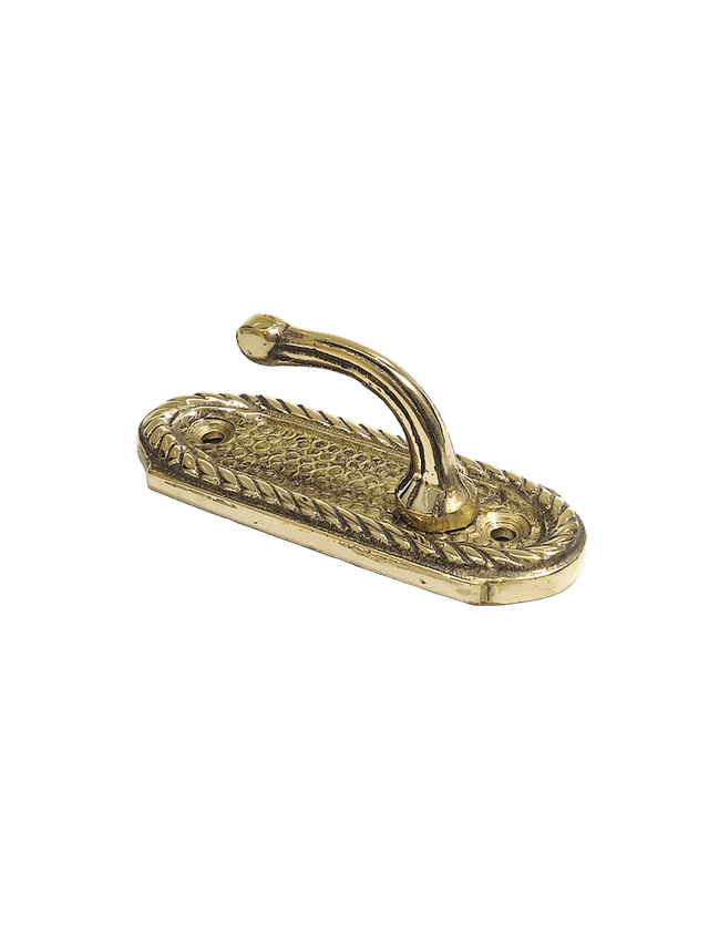 Brass Naxine Hook with an elegant and polished design