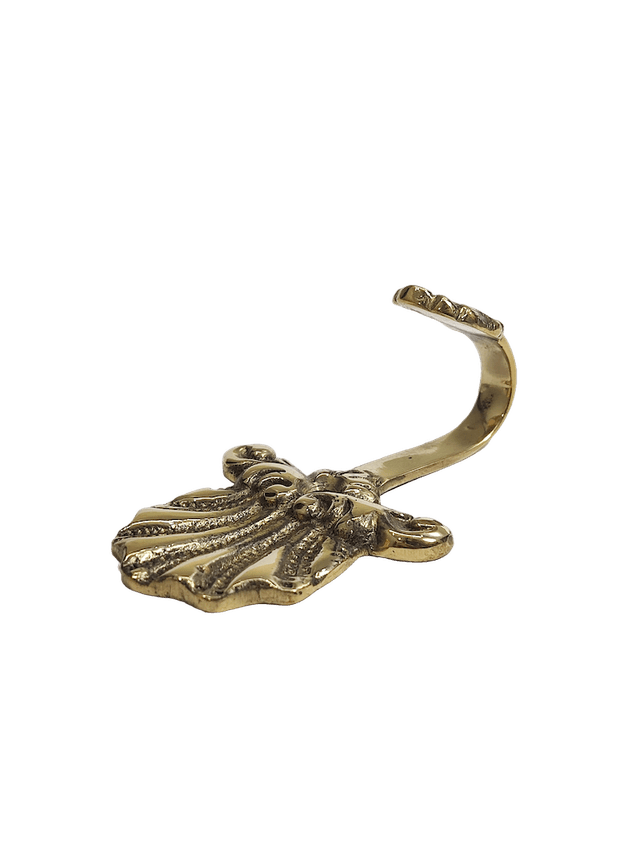 Peacock-shaped Brass Hook with intricate details for decorative use