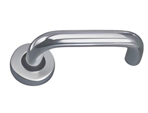 Aluminium lever handle with 19mm round rose