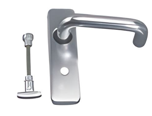 Aluminium lever handle with round plate