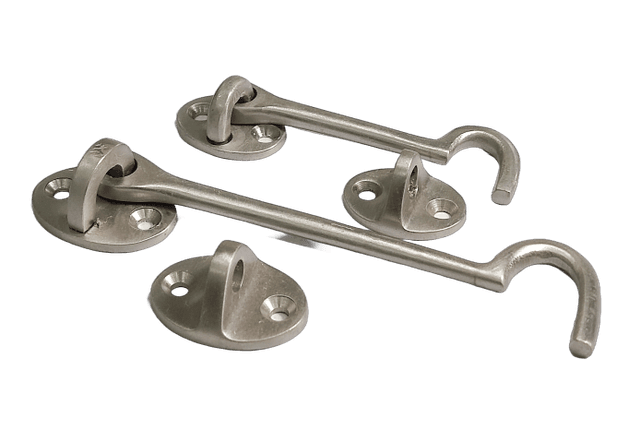 Brass wire cabin hook in 75mm, 125mm, and 150mm