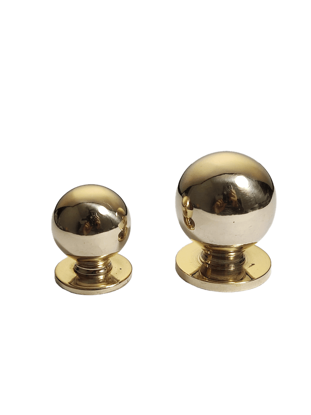 Heavy small matka brass knob, premium cast