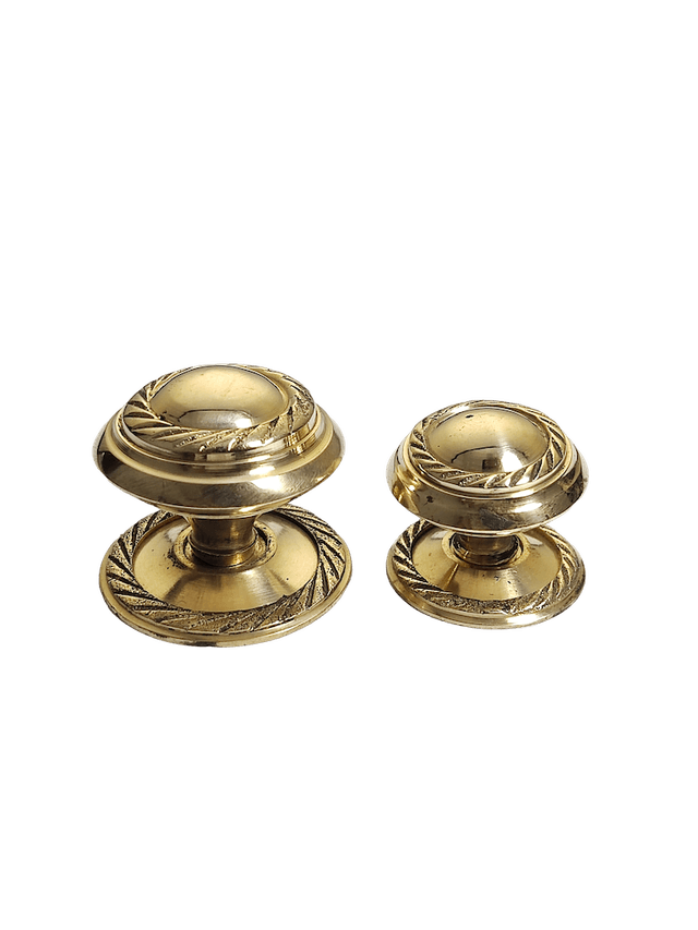 Victoria Jorge brass door knob in 25mm, 32mm, and 38mm sizes