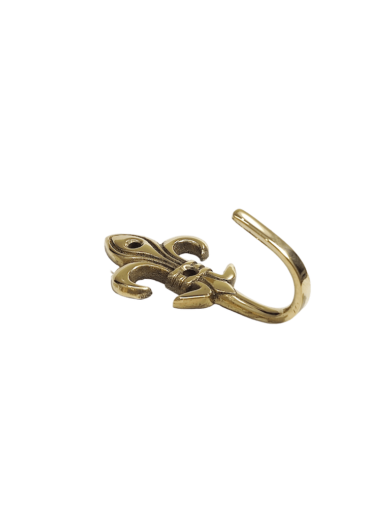 Trishul-shaped decorative brass hook