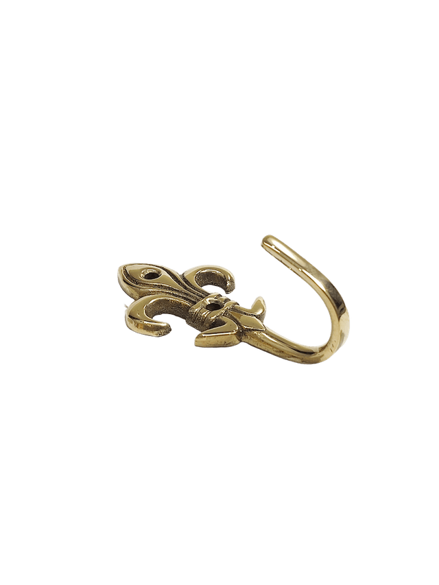 Trishul-shaped decorative brass hook