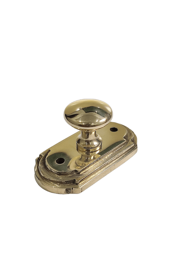 Brass plate knob fitting