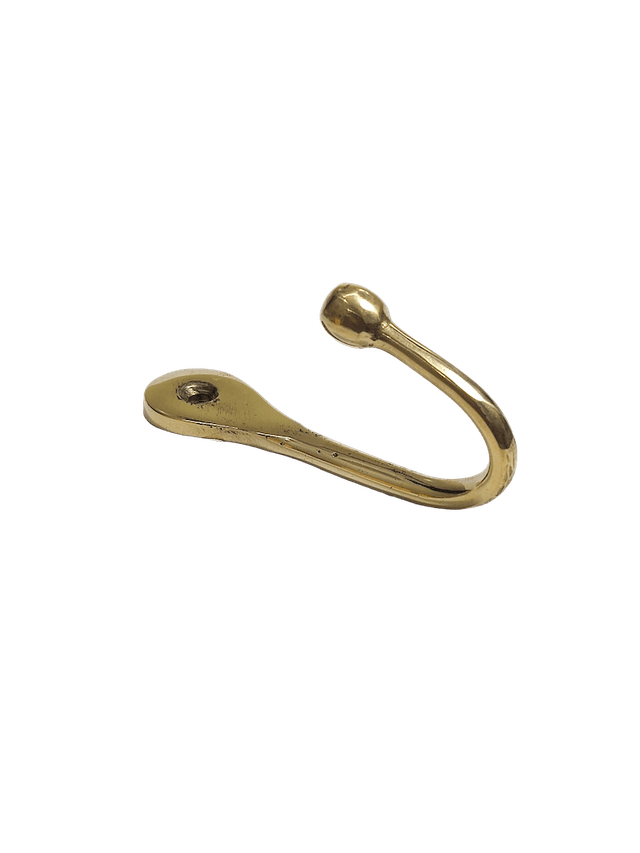Polished brass long and short hook