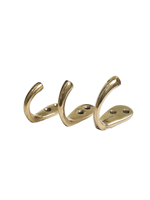 Large sturdy brass hook for heavy loads