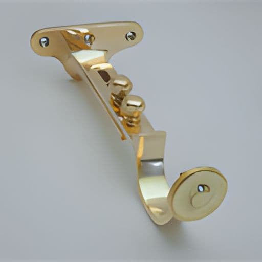 Brass curtain hardware fitting