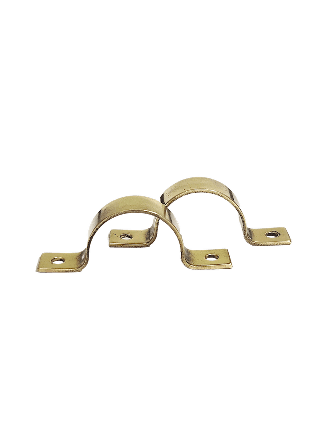 Brass cord clip for curtain assemblies