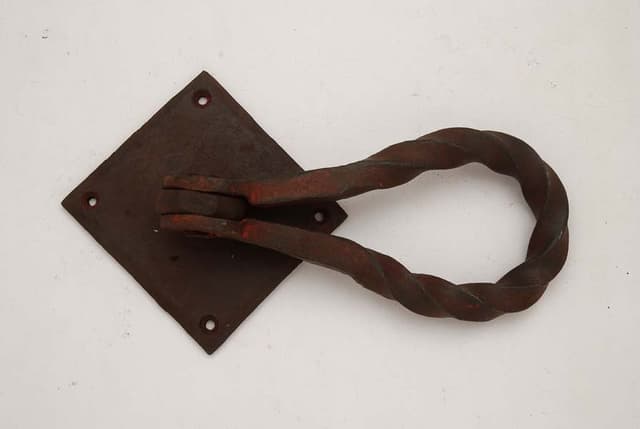 Traditional wrought iron door knocker