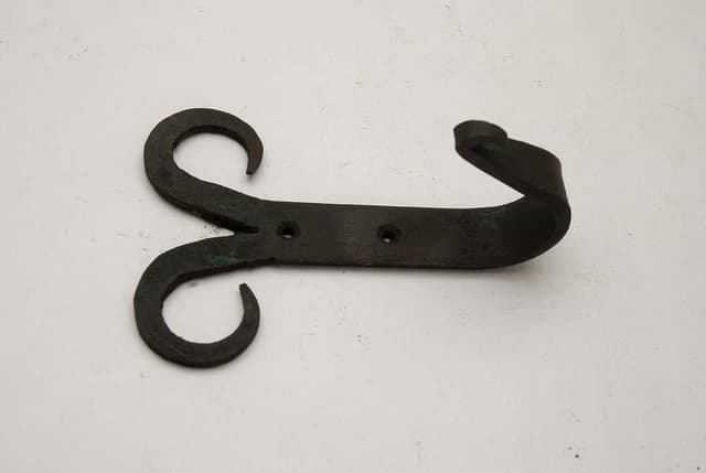 Decorative wrought iron handle hook