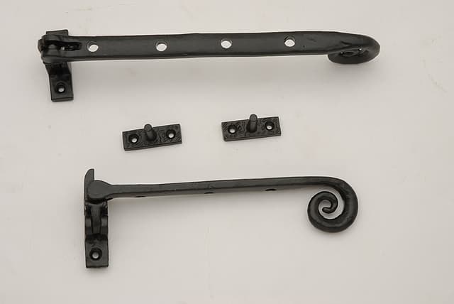 Wrought iron window stay — alternate profile