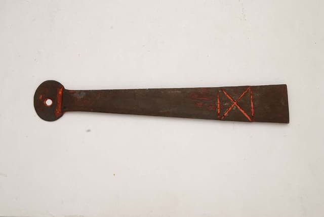 Wrought iron door hinge