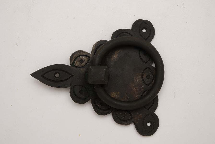 Polished iron door knob, classic ironmongery profile