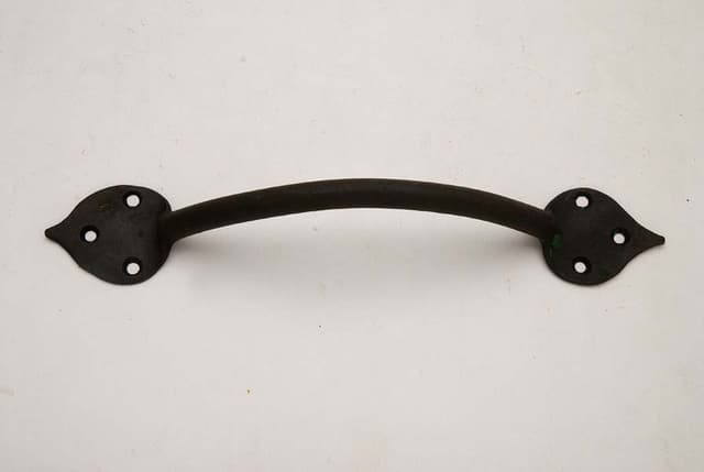 Sleek iron door handle for ironmongery sets