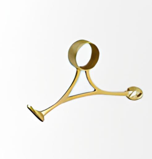 Brass combination bracket for railing assemblies