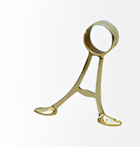 Brass A-bracket railing fitting