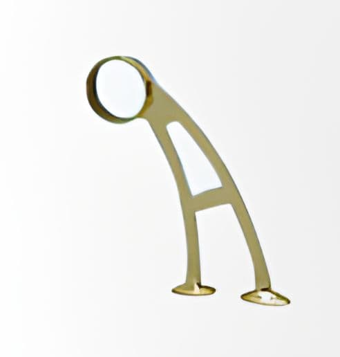 Tilted brass A-bracket railing fitting
