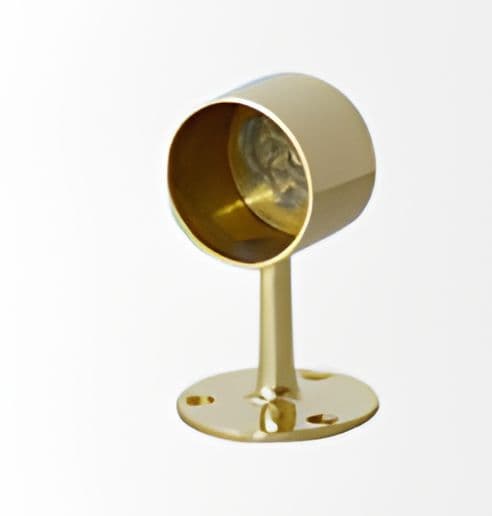 Closed-top brass stand post for railing systems