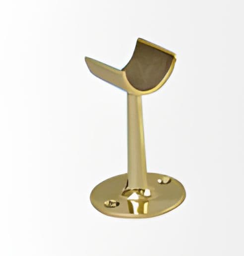 Brass railing stand post