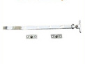 Aluminium indicator bolt set for cubicle doors