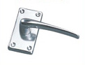 85mm aluminium lever handle with latch