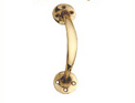 150mm brass telephone-style door handle