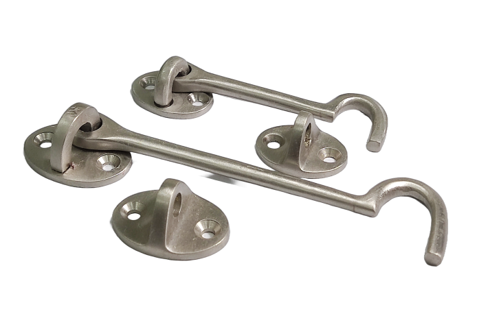 Brass wire cabin hook in 75mm, 125mm, and 150mm