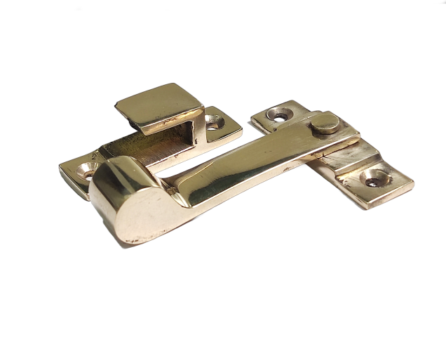 Plain brass fist-style fastener set