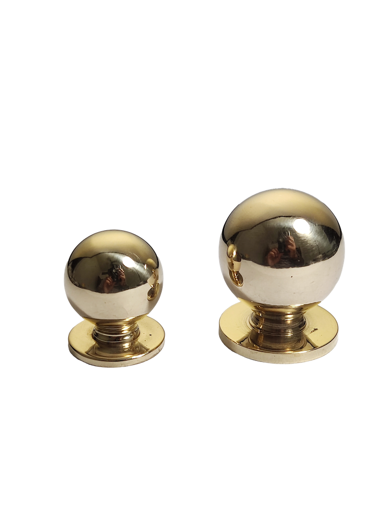 Heavy small matka brass knob, premium cast