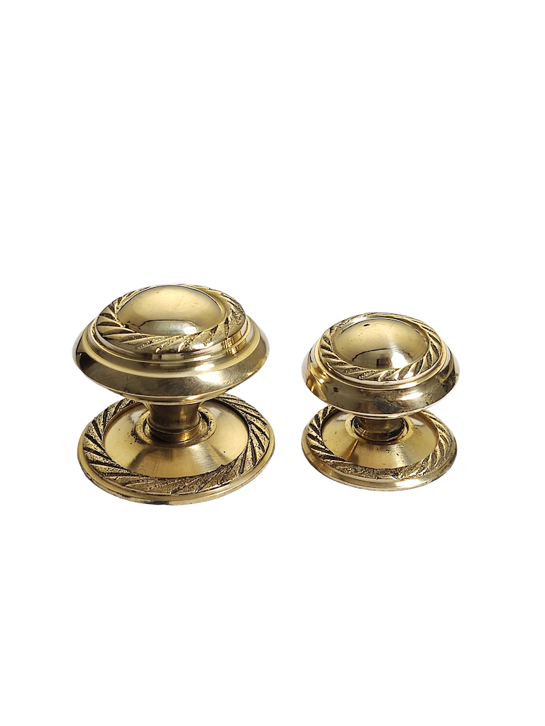 Victoria Jorge brass door knob in 25mm, 32mm, and 38mm sizes