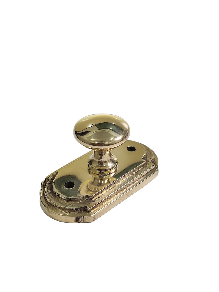 Brass plate knob fitting