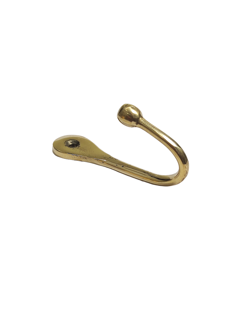 Polished brass long and short hook