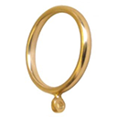 Solid brass curtain ring