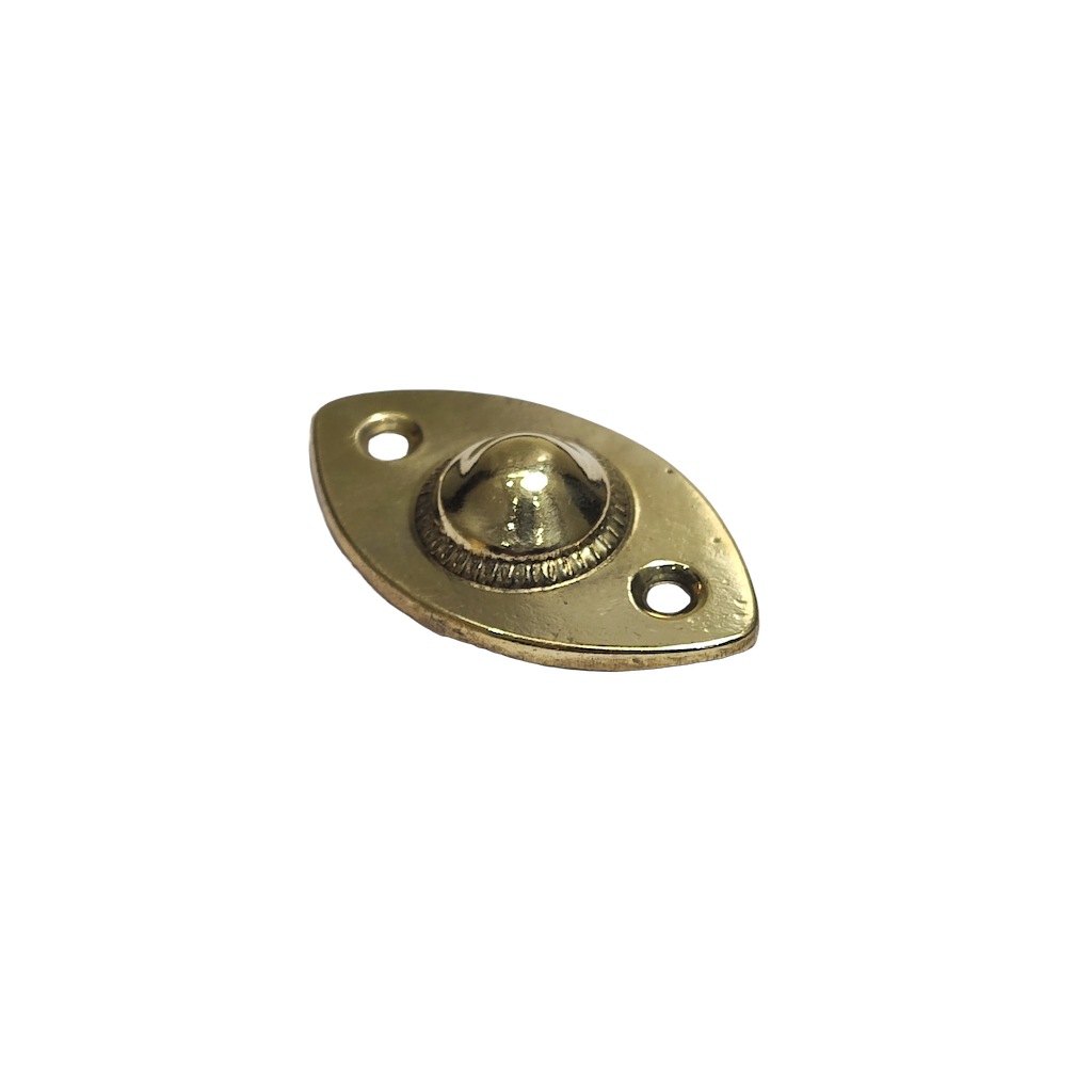 Brass sheet cap end for curtain rods