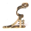 Brass curtain hardware fitting