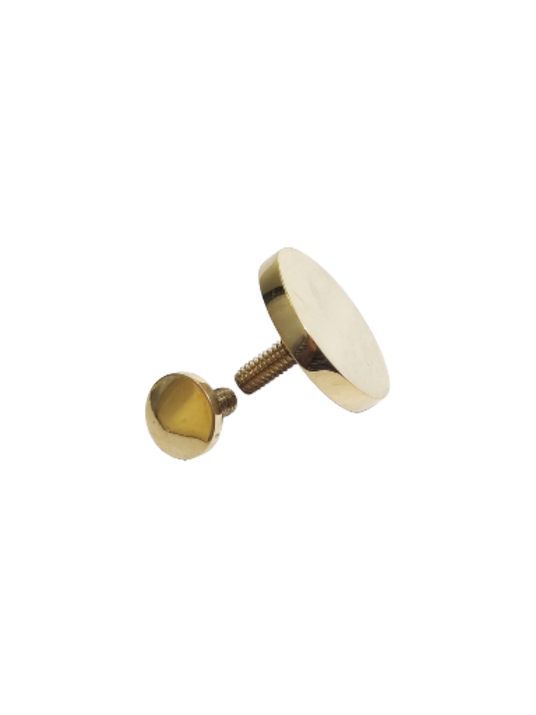 Decorative flat flower brass curtain fitting
