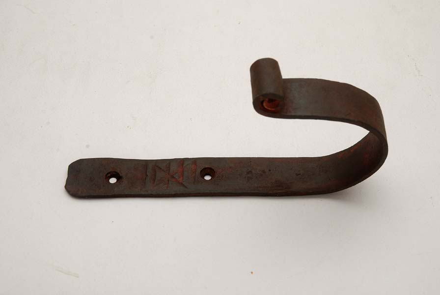 Wrought iron coat hook