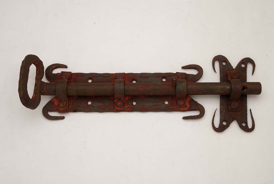 Wrought iron door bolt
