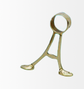 Brass A-bracket railing fitting