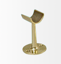 Brass railing stand post