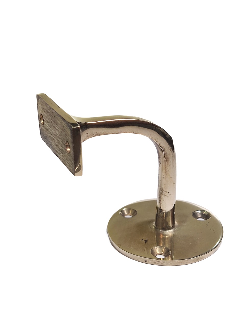 Wall-mounted brass hand rail bracket