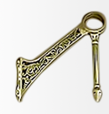 Brass hanging bracket for railing assemblies